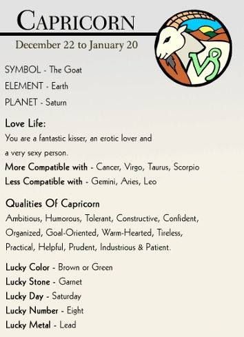 Everything Lucky About Capricorn