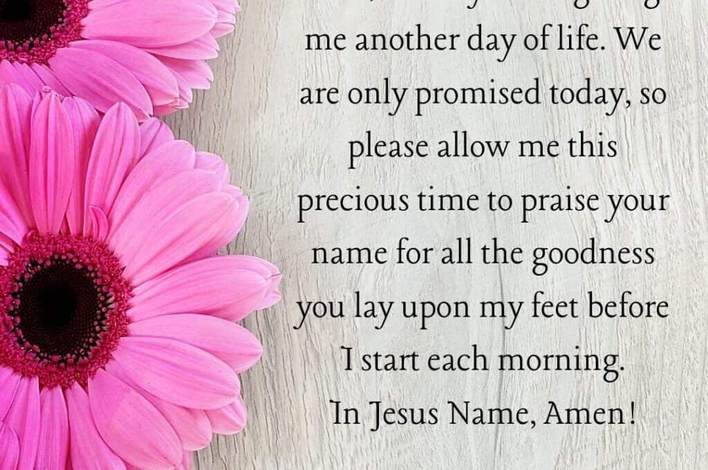 Morning Prayer of Gratitude