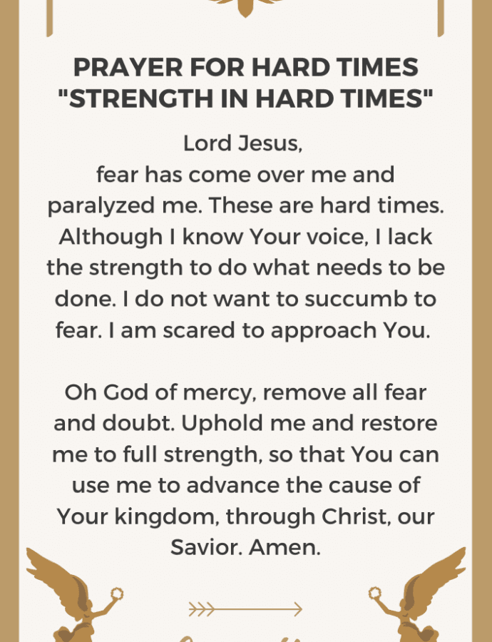 Prayer for Strength During Difficult Times
