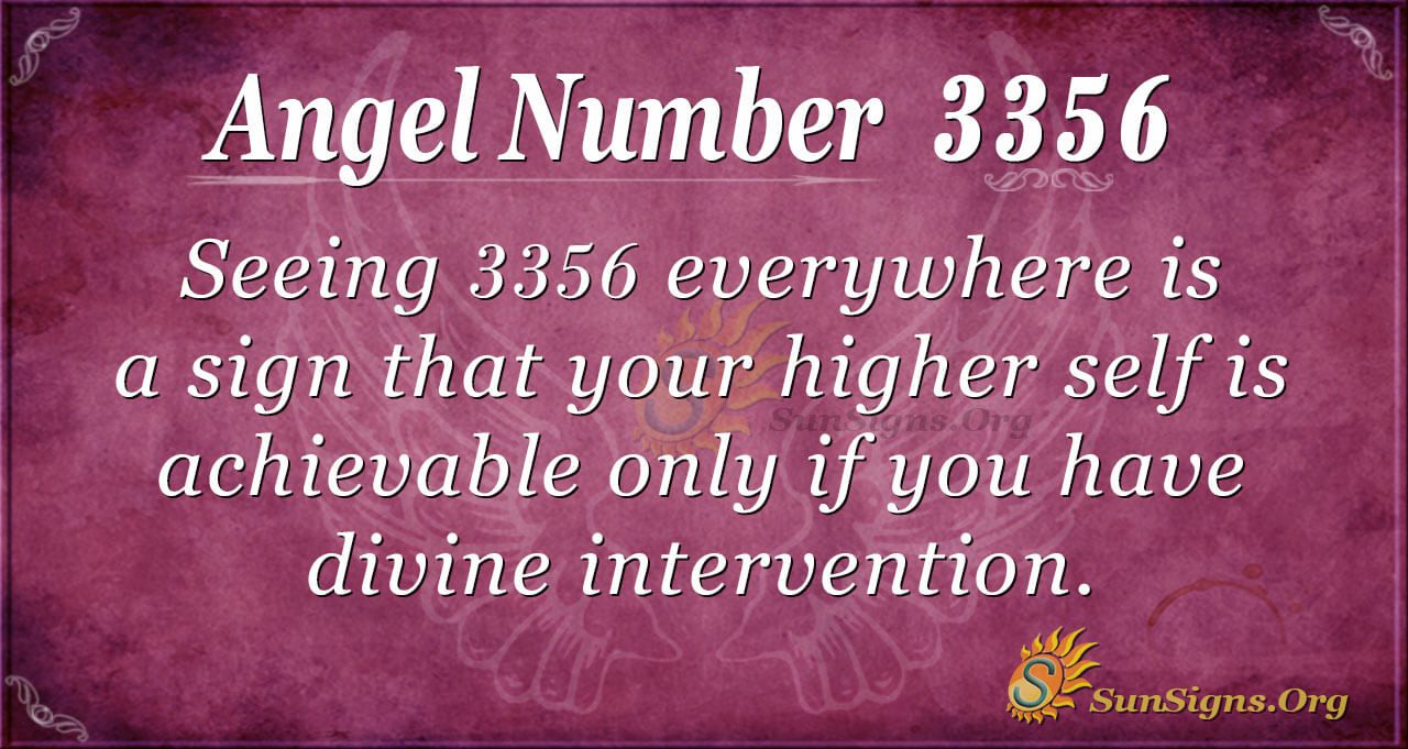 ANGEL NUMBER 3356