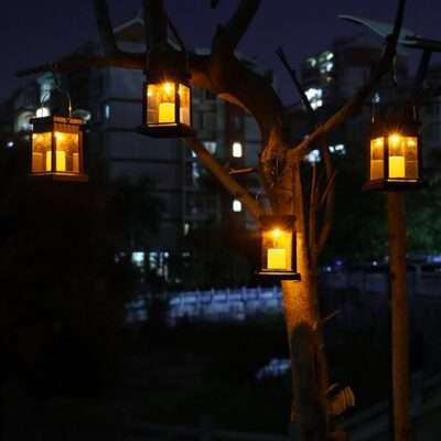 6pcs Solar Light LED Palace Lantern