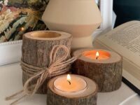 Natural Soy Wax Aromatherapy Candle In Amber Decorative Glass Jar