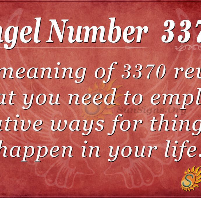 ANGEL NUMBER 3370