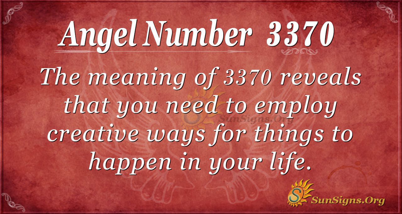 ANGEL NUMBER 3370
