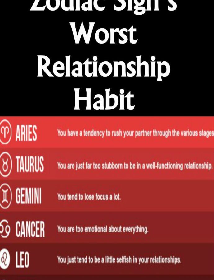 What Are The Bad Relationship Habits Of Each Sign?