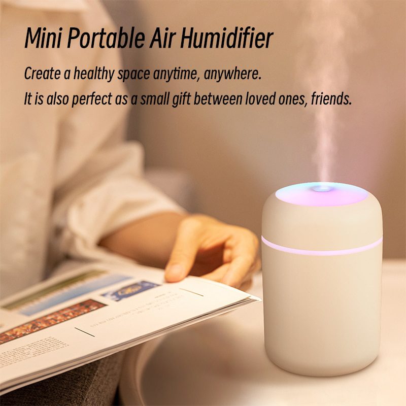 Aromatherapy Oil Diffuser Air Humidifier 300ml With Multi Color LED Nightlight.