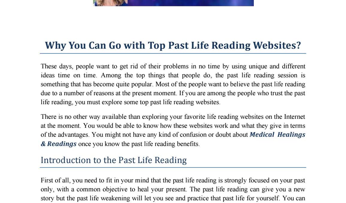 The Benefits of a Past Life Reading