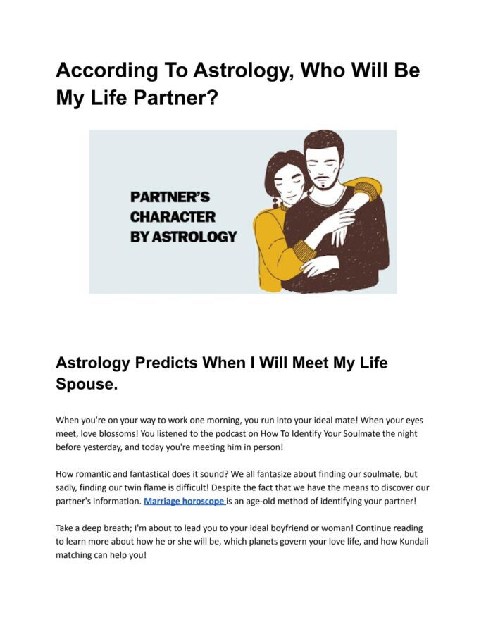 Where You Will Meet Your Long-Term Partner Using Astrology