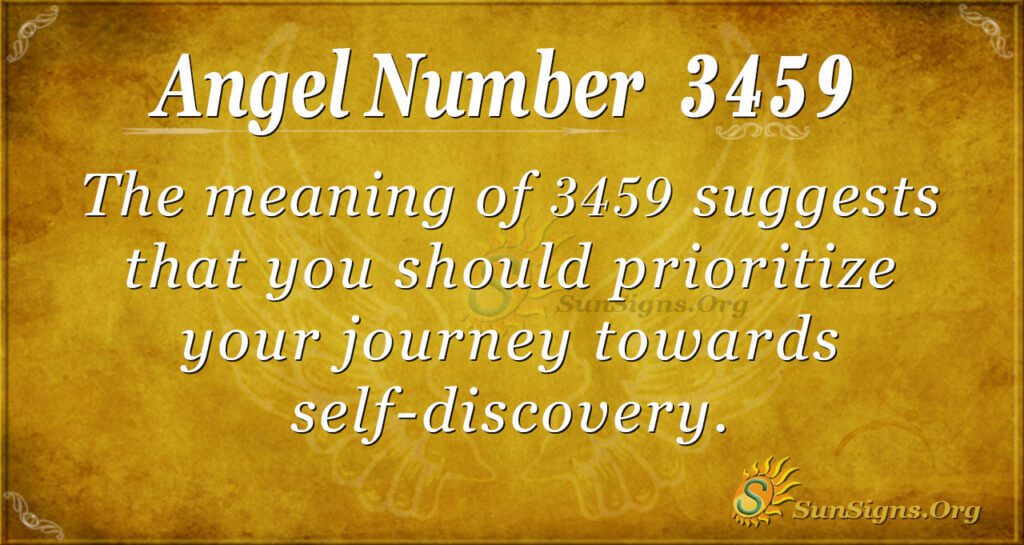 ANGEL NUMBER 3459