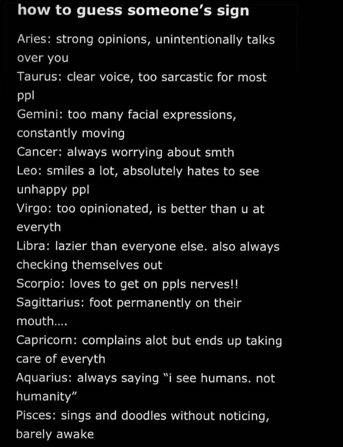 How To Guess Someone’s Zodiac Sign