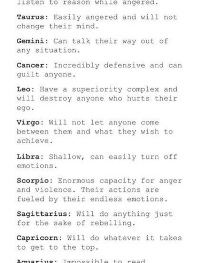 The Biggest Turn Offs Of Each Zodiac Sign