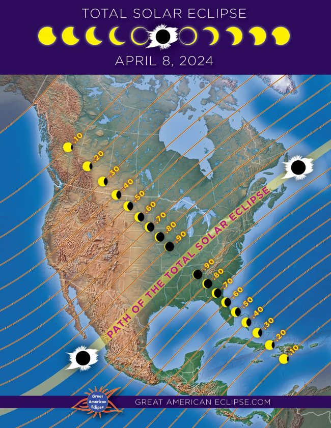 The Total Solar Eclipse in Aries on April 8th, 2024